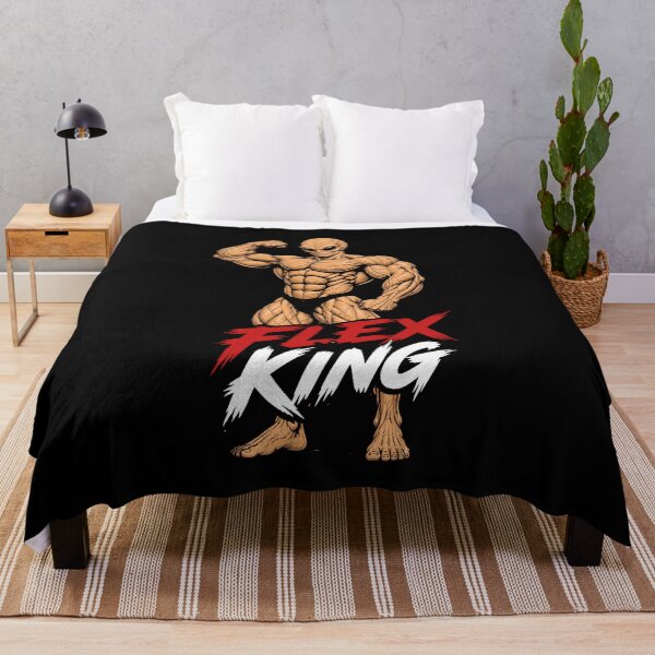 Item preview, Flex King Humanoid Alien Gym Bodybuilding Meme designed and sold by UrbaneVibeCo.