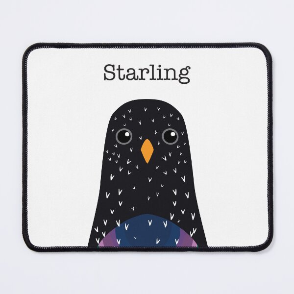 Item preview, Cute Starling Face designed and sold by Rebeccatiana.nz.