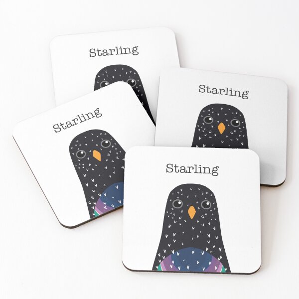 Item preview, Cute Starling Face designed and sold by Rebeccatiana.nz.