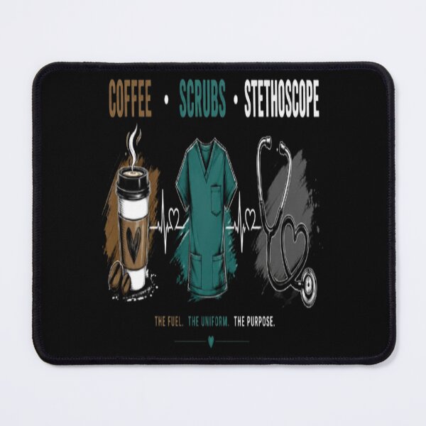 Item preview, Coffee Scrubs Stethoscope Nurse Medical Design designed and sold by v6ziix.