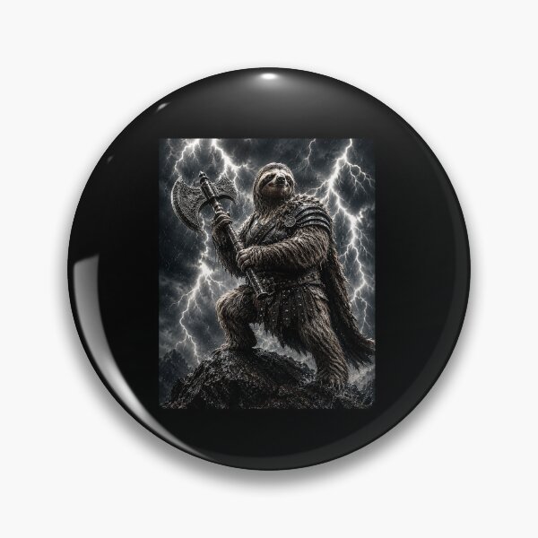Item preview, Thunderstorm Sloth Warrior and Battle Axe designed and sold by elderberry.