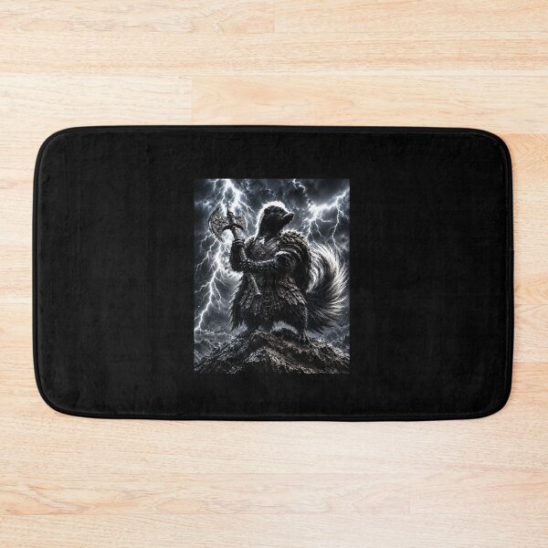 Item preview, Funny Storm Skunk Axe Warrior Fantasy Lightning Art designed and sold by elderberry.
