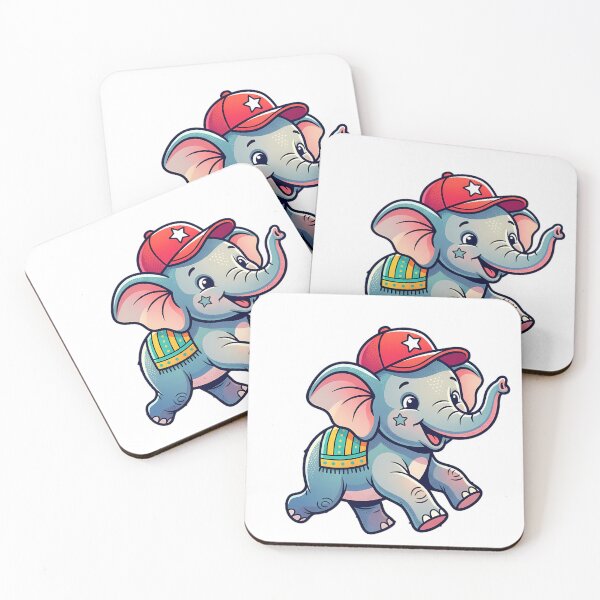 Item preview, Cute baby Elephant Illustration - Adorable Elephant Art for Kids designed and sold by Ruchi73.