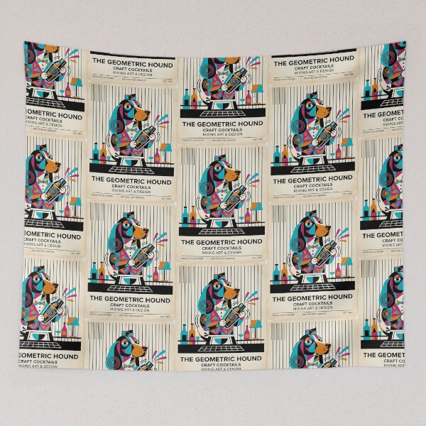 Item preview, Basset Hound Mixologist designed and sold by PictoVibe.