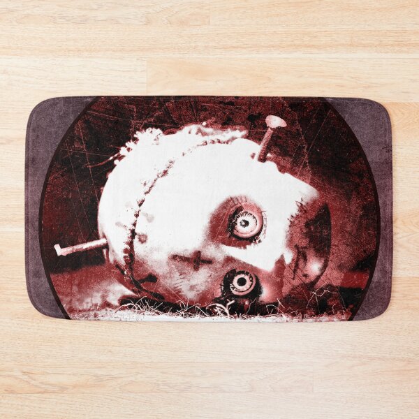 Item preview, Creepy Red Doll Head Nail Abandoned Horror Vignette designed and sold by Ghoul Enterprises.