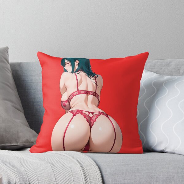Aperçu de l'œuvre fille d'anime sexy vue de dos portant de la lingerie créée et vendue par blalels.