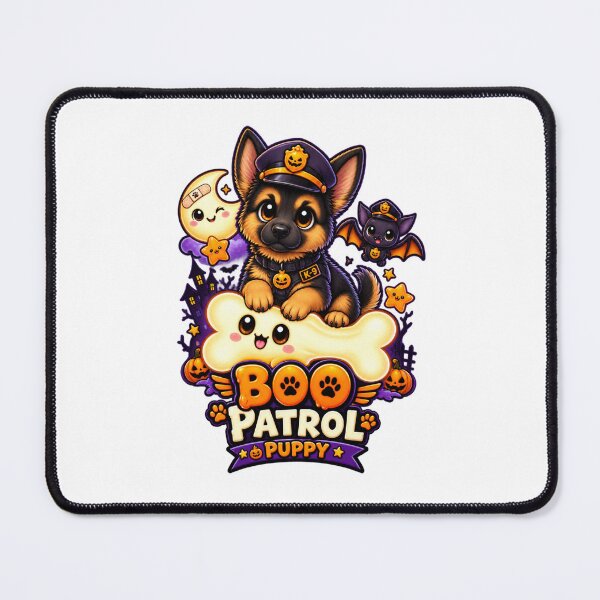 Item preview, Boo Patrol Puppy | Cute German Shepherd Halloween K-9 Police Dog designed and sold by KnrNazimTHRE4DS.