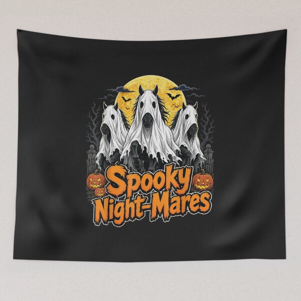 Item preview, Spooky Night Mares Halloween Ghost Horses Full Moon Graphic designed and sold by abig-eiyana.