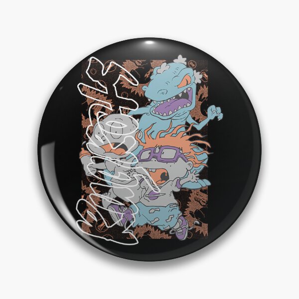 Item preview, Terrified Babies Fleeing Blue Monster Abstract Scribbles designed and sold by Best-GRD.