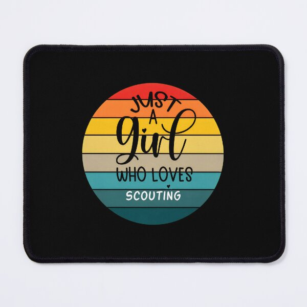 Item preview, Just A Girl Who Loves Scouting Retro Circle Sunset Graphic designed and sold by lupkinsdhiatt.