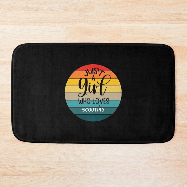 Item preview, Just A Girl Who Loves Scouting Retro Circle Sunset Graphic designed and sold by lupkinsdhiatt.