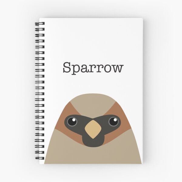 Item preview, Cute Sparrow Face designed and sold by Rebeccatiana.nz.