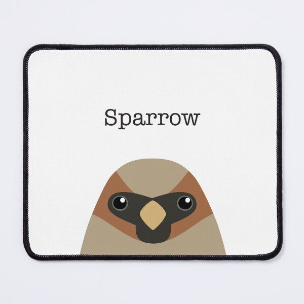 Item preview, Cute Sparrow Face designed and sold by Rebeccatiana.nz.