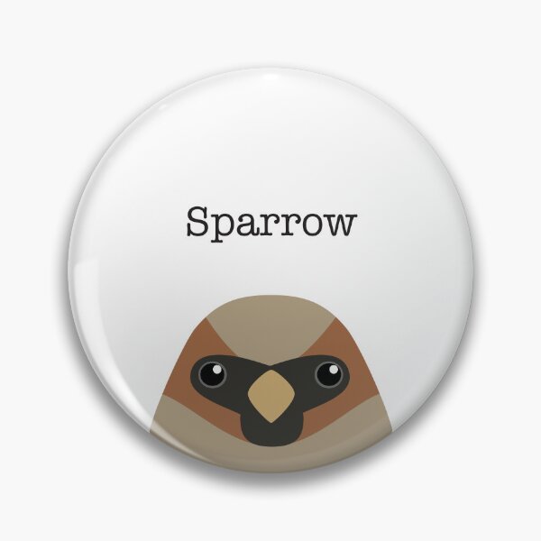 Item preview, Cute Sparrow Face designed and sold by Rebeccatiana.nz.