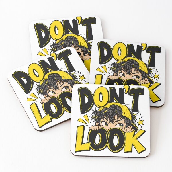 Item preview, Don't Look Anime Boy - Peeking Yellow Cap Manga Streetwear designed and sold by smouzy.