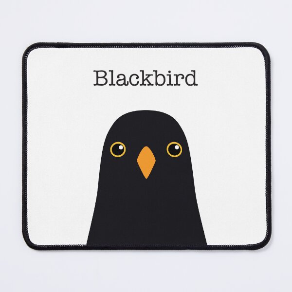 Item preview, Cute Blackbird Face designed and sold by Rebeccatiana.nz.