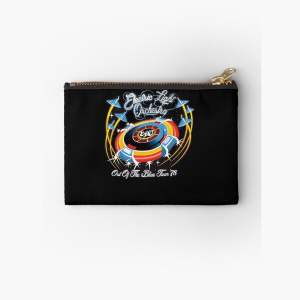 Item preview, Spaceship Flying Within Golden Orbital Rings Surrounded By Small Blue Ships And Stars designed and sold by Ceraverse20.