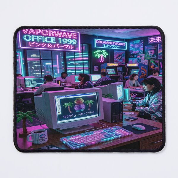 Item preview, Vaporwave 1999 Cyberpunk Office Interior designed and sold by Solomon-Ent-144.