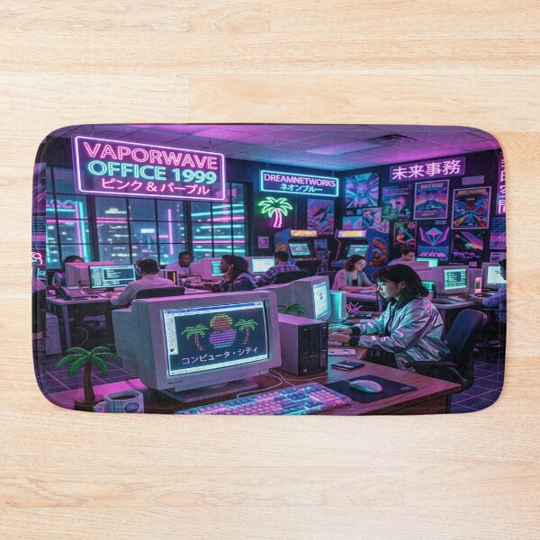 Item preview, Vaporwave 1999 Cyberpunk Office Interior designed and sold by Solomon-Ent-144.