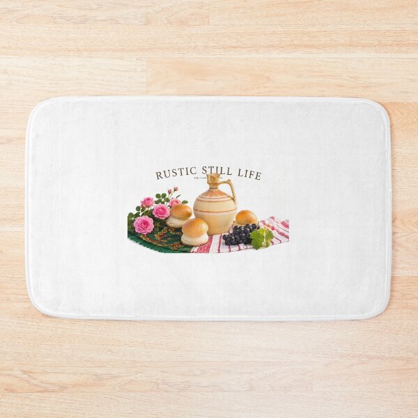 Item preview, Rustic Still Life – Traditional Jug, Roses, Bread and Grapes designed and sold by DansCreations42.