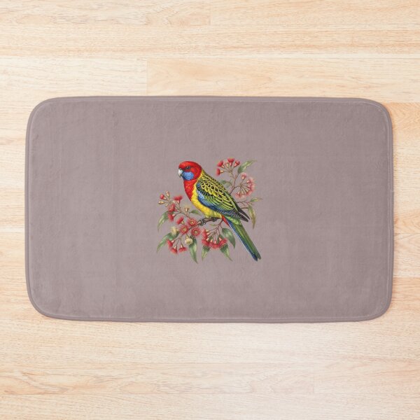 Item preview, Eastern Rosella Flowering Branch Vintage Print designed and sold by DangaVintage.