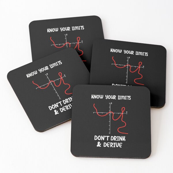 Item preview, Know Your Limits Don't Drink Derive Math Joke designed and sold by lupkinsdhiatt.