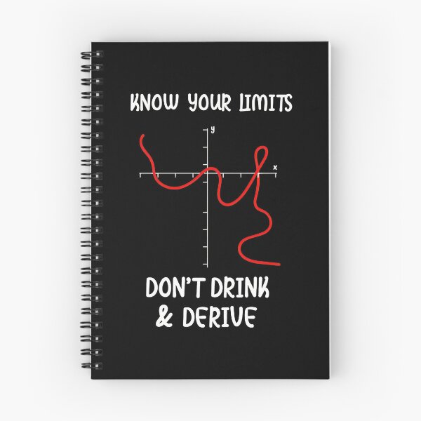 Item preview, Know Your Limits Don't Drink Derive Math Joke designed and sold by lupkinsdhiatt.