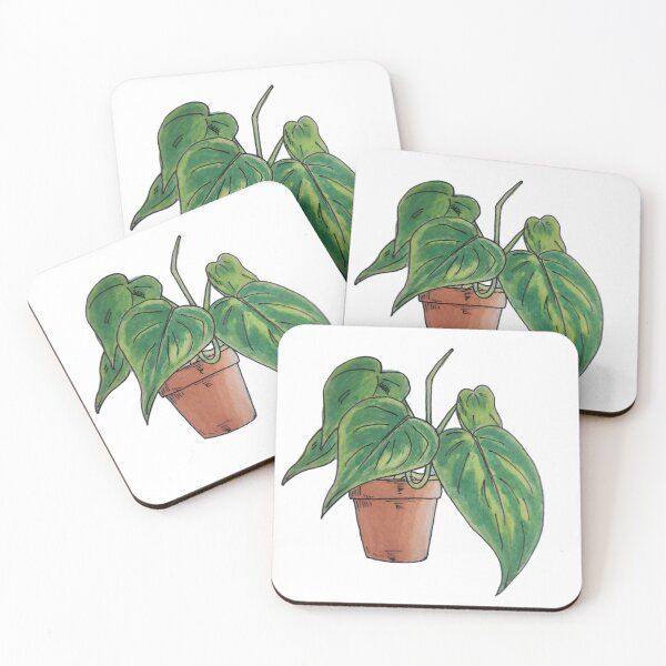 Item preview, Heartleaf Philodendron Watercolor Houseplant designed and sold by LemonJulesArt.