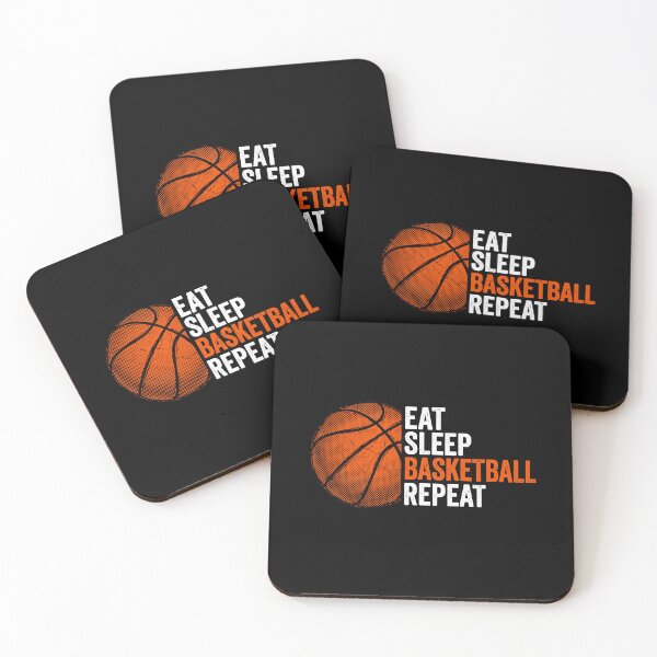 Item preview, Eat Sleep Basketball Repeat Basketball Player Fan Athlete designed and sold by Doodleoub.
