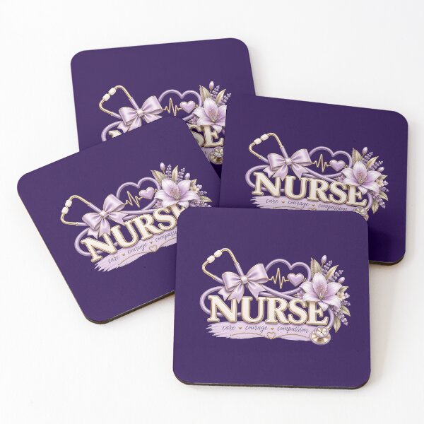 Item preview, Elegant Lavender Nurse – Floral Stethoscope Design designed and sold by HO•Designs.