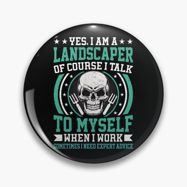 Item preview, Landscaper Skull Funny Gardening Expert Advice Humor designed and sold by lupkinsdhiatt.