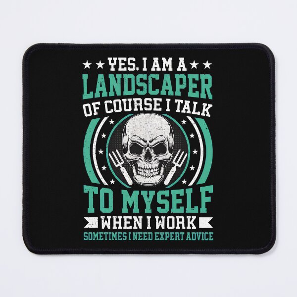 Item preview, Landscaper Skull Funny Gardening Expert Advice Humor designed and sold by lupkinsdhiatt.
