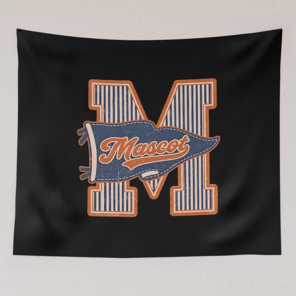 Item preview, Retro Mascot Letter M Vintage Pennant Tee designed and sold by Elizabeth68301.