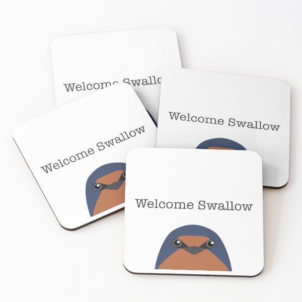 Item preview, Cute Welcome Swallow Face designed and sold by Rebeccatiana.nz.