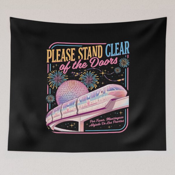Item preview, Retro Theme Park Monorail & Fireworks designed and sold by Christoph37344.