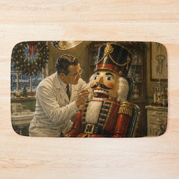 Item preview, Nutcracker Dentist – Funny Vintage Christmas Art designed and sold by GSizzle1.