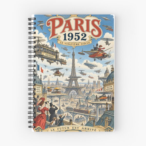 Item preview, Paris 1952 – Albert Robida Retro Future designed and sold by Past in Threads.