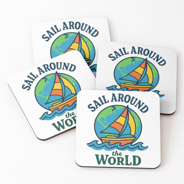 Item preview, sail around the world - travel  designed and sold by GUNAPRIYAA.