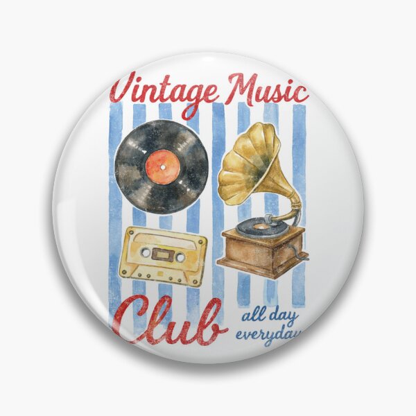 Item preview, Vintage Music Club – Vinyl, Turntable & Cassette designed and sold by Nacho Average Designs.