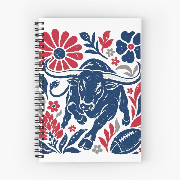 Item preview, Charging Bull & Football Vintage Floral designed and sold by MatthewCo98528.