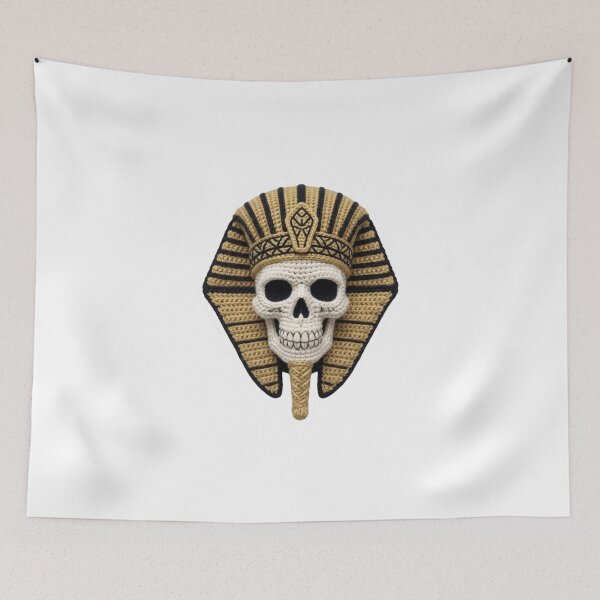 Item preview, Egyptian Pharaoh Skeleton Amigurumi designed and sold by ManikRaja.