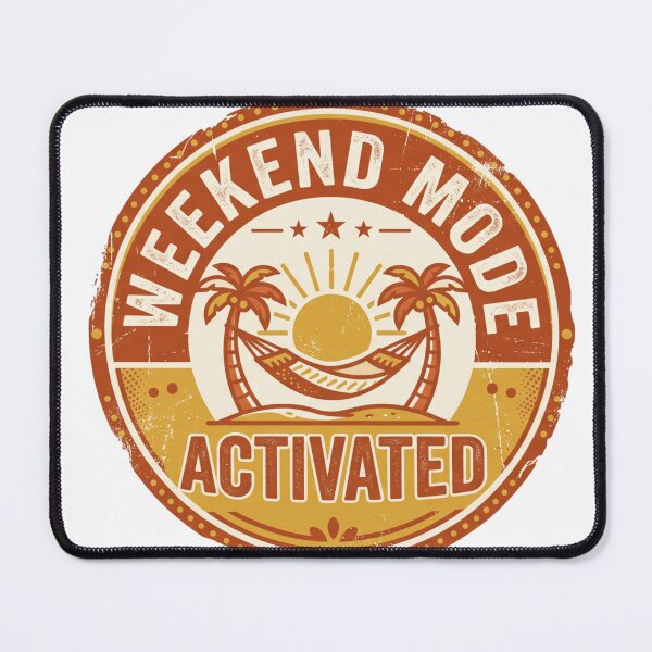 Item preview, Labor Day Weekend Mode Activated Retro Badge designed and sold by larbimalki.