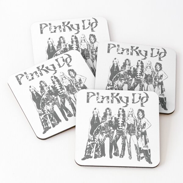 Item preview, KATSEYE Pinky Up Track Vintage Silhouette designed and sold by moamaxshop.