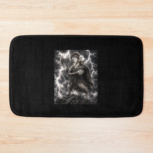 Item preview, Funny Storm Ram Warrior With Double Headed Axe Art designed and sold by elderberry.