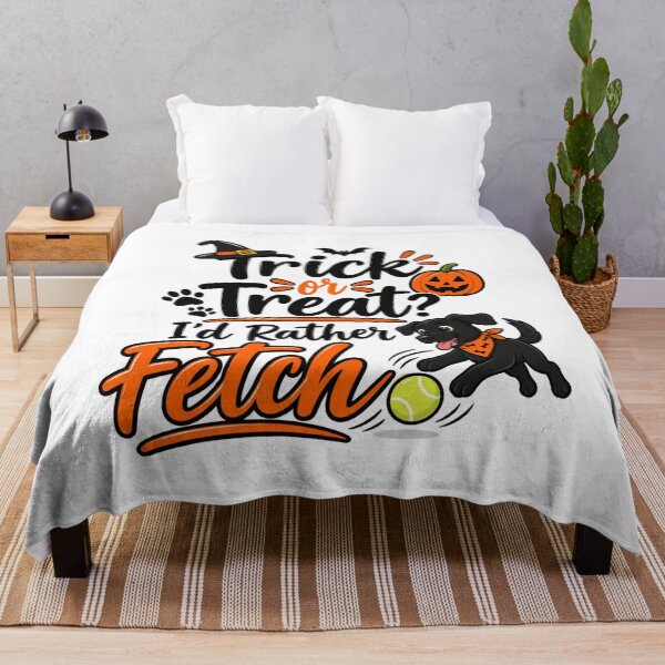 Item preview, Trick or Treat? I'd Rather Fetch designed and sold by PawFitt.