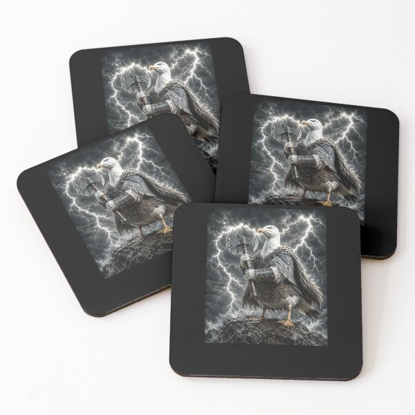 Item preview, Funny Stormy Viking Eagle Warrior With Battle Axe Art designed and sold by elderberry.