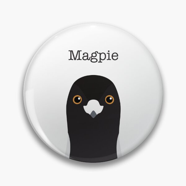 Item preview, Cute Magpie Face designed and sold by Rebeccatiana.nz.