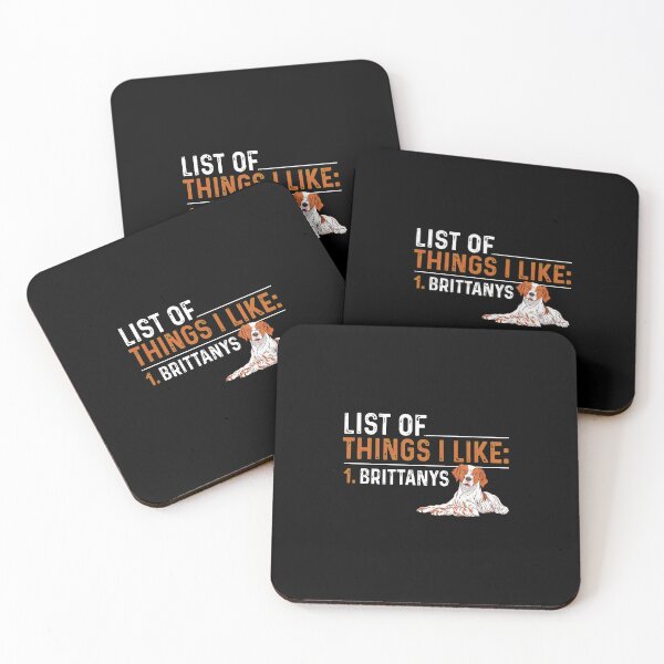 Item preview, List of Things I Like 1 Brittany Dog Lover Gift designed and sold by lupkinsdhiatt.