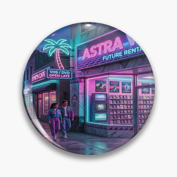 Item preview, A Neon Vaporwave Street Scene designed and sold by Solomon-Ent-144.