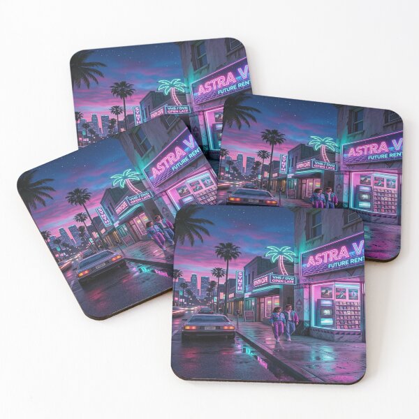 Item preview, A Neon Vaporwave Street Scene designed and sold by Solomon-Ent-144.